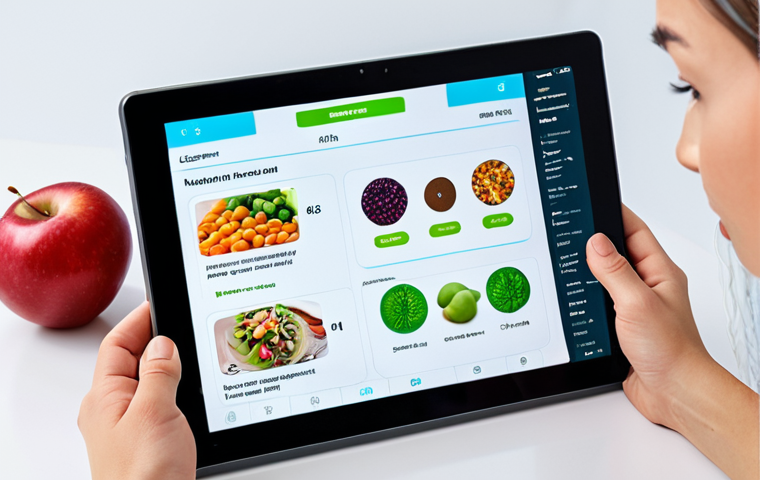 **Image Prompt 1: Personalized Nutrition from Genetic Insight**
"A person, appearing thoughtful and engaged, looking at a futuristic, transparent tablet or holographic display. The screen presents a sophisticated AI interface visualizing personalized nutritional recommendations derived from genetic data. DNA helix motifs subtly intertwine with diagrams of tailored meal plans, nutrient breakdowns, and suggested food items. The background is minimalist and clean, hinting at a modern personal health management space. The image should convey a sense of scientific precision and deep individual understanding in dietary guidance. Focus on clean lines, soft lighting, and high-tech aesthetics."