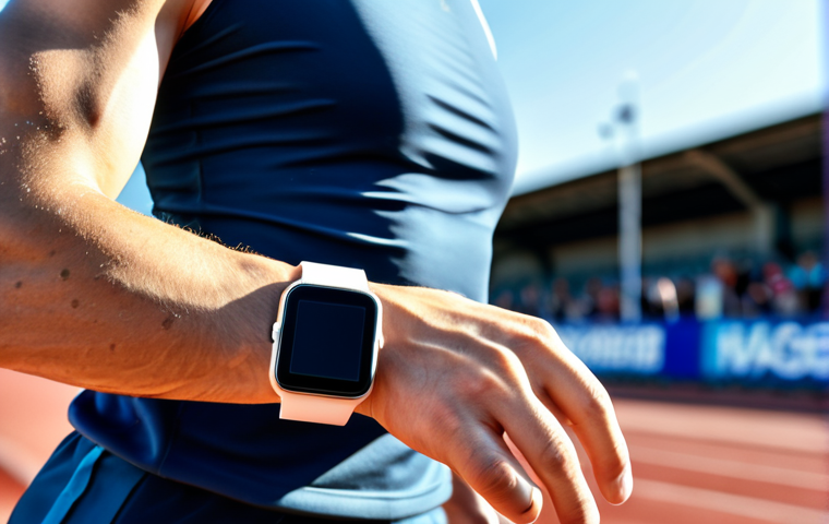 AI-Powered Wearable for Injury Prevention**

"A young, fit athlete (male or female) wearing a modern smartwatch while running on a track, fully clothed in athletic wear, appropriate attire. The watch display shows real-time biofeedback data. Background: sunny outdoor track with blurred spectators. Focus on the athlete's determined expression and the high-tech watch. safe for work, professional, perfect anatomy, natural pose, well-formed hands, proper finger count, high quality, appropriate content, modest clothing."

**