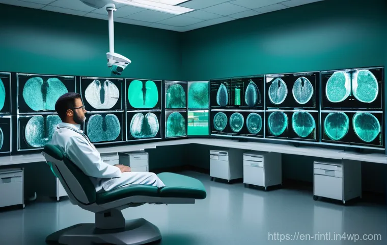 인공지능의 의료 이미지 분석 기술 - Image Prompt 1: AI-Enhanced Early Detection in Radiology**
